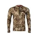 First Lite Men's Wick Quarter Zip Base Layer Shirt First Lite Typha Large - First Lite