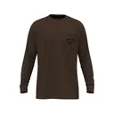 Vortex Optics Men's Outland Heavyweight Long Sleeve Crew Neck T Shirt Dark Brown Large - Vortex