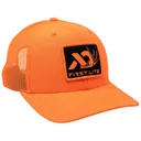 First Lite Men's Whitetail Patch Trucker Hat Blaze Orange One Size Fits Most - First Lite