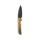 Skallywag Tactical Mako II Pocket Knife 3.5" Clip Point D2 Black Stonewash Blade G-10 Handle Desert Tan - Skallywag Tactical