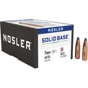 Nosler Solid Base 7mm, 284 Caliber (284 Diameter) Bullets 140 Grain Jacketed Soft Point Box of 50 - Nosler