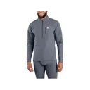 Carhartt Men's Force Heavyweight Knit Long Sleeve Quarter Zip Base Layer Shirt Navy Heather Large - Carhartt