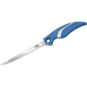 Cuda Titanium Bonded Flex Fillet Knife 6" Fillet German 4116 Stainless Titanium Blade Synthetic Handle Blue with Sheath - Cuda