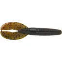 Yamamoto Shinobi Grub 3.5" Dark Green Pumpkin/Amber Laminate - Yamamoto