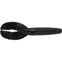 Yamamoto Shinobi Grub 3.5" Black w/ Large Blue Flake - Yamamoto