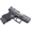 SLR Rifleworks Extended Magazine Plate for Glock 26 +0 9mm California Legal Black - Slr Rifleworks