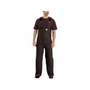 Carhartt Men's Loose Fit Washed Duck Insulated Bibs Dark Brown Medium - Carhartt