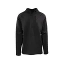 MidwayUSA Men's Grid Fleece Quarter Zip Hoodie Black XL - Midwayusa