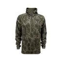 MidwayUSA Men's Grid Fleece Quarter Zip Hoodie Mossy Oak Original Bottomland Medium - Midwayusa