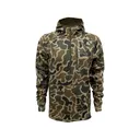 MidwayUSA Men's Grid Fleece Quarter Zip Hoodie Old School Camo 2XL Tall - Midwayusa