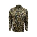 MidwayUSA Men's Grid Fleece Quarter Zip Shirt Old School Camo Medium - Midwayusa