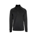 MidwayUSA Men's Grid Fleece Quarter Zip Shirt Black Large - Midwayusa