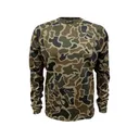 MidwayUSA Men's Grid Fleece Long Sleeve Crew Neck Shirt Old School Camo 2XL - Midwayusa