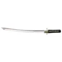 Cold Steel Emperor Series Wakizashi Sword 21" 1055 Carbon Steel Blade Silk Cord Handle Black - Cold Steel