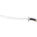 Cold Steel Willow Leaf Sword 26.625" Clip Point 1055 Carbon Satin Blade Cord Wrapped Handle Black - Cold Steel