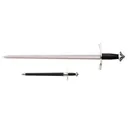 Cold Steel Norman Sword 30" 1055 Carbon Steel Blade Leather Wrapped Handle Black - Cold Steel