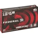 Federal American Eagle M193 5.56x45mm NATO Ammo 55 Grain Full Metal Jacket Case of 500 (25 Boxes of 20) - Federal Premium