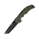 Cold Steel Recon 1 Pocket Knife 4" Tanto Point CPM S35VN Black DLC Blade G-10 Handle OD Green - Cold Steel