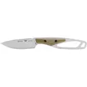 Buck Knives PakLite Cape Pro Fixed Blade Knife 2.75" Drop Point CPM S35VN Stonewashed Blade Micarta Handle Green - Buck Knives