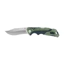 Buck Knives 659 Pursuit Pocket Knife 3.625" Drop Point 420HC Satin Blade Versafex Handle Black/Green - Buck Knives