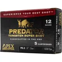 Apex Predator TSS 12 Gauge Ammo 3" #4 Tungsten Shot 2 oz Box of 5 - Apex Ammunition