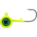 ACC Crappie Stix Big Eye 1/24oz Round Ball Jighead Chartreuse - Acc Crappie Stix