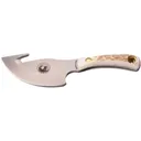 Knives of Alaska Light Hunter Fixed Blade Knife 3.5" Drop Point D2 Bead Blasted Blade Bone Handle White - Knives Of Alaska