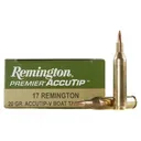 Remington Premier Varmint 17 Remington Ammo 20 Grain Remington AccuTip Polymer Tip Case of 200 (10 Boxes of 20) - Remington
