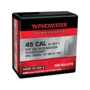Winchester Power-Point 45 Caliber (451 Diameter) Bullets 260 Grain Jacketed Soft Point Case of 1000 - Winchester