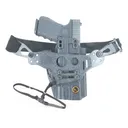 Henry Holsters Spark Full Sweat Guard with Phlster Enigma IWB Holster Right Hand Glock 17, 22, 31, 47 with Streamlight TLR-7 Boltaron Black - Henry Holsters