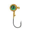 ACC Crappie Stix Big Eye 1/32oz Round Ball Jighead Gold - Acc Crappie Stix
