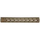 Troy Industries 15" M-LOK Battle Rail Free Float Handguard AR-15 Aluminum Flat Dark Earth - TROY Industries