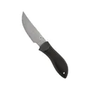 Spyderco Moran Fixed Blade Knife 3.92" Upswept Damasteel Damascus Blade Fiberglass Reinforced Nylon (FRN) Handle Black - Spyderco