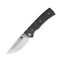 Chaves Knives Redencion Street Pocket Knife 3" Tanto Point ELMAX Satin Blade Micarta Handle Black - Chaves Knives