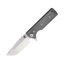 Chaves Knives TAK Pocket Knife 2.63" Drop Point ELMAX Satin Blade Micarta Handle Black - Chaves Knives