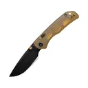 Vosteed Marten Pocket Knife 3" Drop Point 154CM Black Blade Ultem Handle Amber - Vosteed