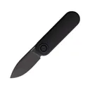 Vosteed Corgi-V Pocket Knife 2.38"  Drop Point Sandvik 14C28N Black Blade Aluminum Handle Black - Vosteed