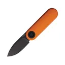 Vosteed Corgi-V Pocket Knife 2.38"  Drop Point Sandvik 14C28N Black Blade Aluminum Handle Orange - Vosteed