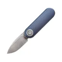 Vosteed Corgi-V Pocket Knife 2.38"  Drop Point Sandvik 14C28N Satin Blade Aluminum Handle Blue - Vosteed