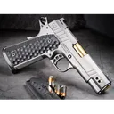 Nighthawk Custom Vice President 9mm Luger Pistol 4.25" Barrel 10+1 Round Black DLC Slide Black Grip Black DLC Frame - Nighthawk Custom