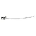 Cold Steel 1830 Napoleon Saber 33.75" 1055 Carbon Steel Blade Leather Wrapped Handle Black - Cold Steel