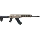 M+M Industries M10x Plus Semi Automatic Rifle 7.62x39mm 16.5" Black Threaded Barrel Flat Dark Earth Frame Black Zhukov Stock - M+M Industries