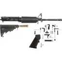AR-STONER AR-15 Build Kit with M4 Upper Receiver Assembly 223 Remington (Wylde) 16" Barrel, Complete Lower Receiver Parts Kit, Stock Assembly 6-Position Mil-Spec Collapsible - AR-STONER