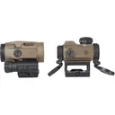 Sig Sauer ROMEO-MSR Compact Red Dot Sight 1x 20mm 1/2 MOA Adjustments 2 MOA Dot Reticle with JULIET3 Micro 3x 22mm Magnifier Picatinny Mounts FDE - Sig Sauer