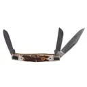 PUMA SGB Series Stockman Pocket Knife 3" Clip Point DIN 1.4116 Satin Blade Stag Handle - Puma