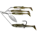 LIVETARGET Baitball Spinner Medium 3/8oz Umbrella Rig Green Pumpkin/Silver - LIVETARGET