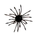 Yamamoto Uni 16mm Urchin Black w/ Large Blue Flake - Yamamoto