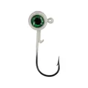 ACC Crappie Stix Big Eye 1/24oz Round Ball Jighead White - Acc Crappie Stix