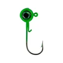 ACC Crappie Stix Big Eye 1/24oz Round Ball Jighead Green - Acc Crappie Stix