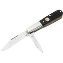 Boker Knives BLD Barlow Pocket Knife 2.68" Clip Point, Drop Point D2 Satin Blade Bone Handle Black - Boker Knives